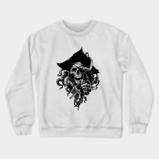 Pirate Skull transparent Crewneck Sweatshirt